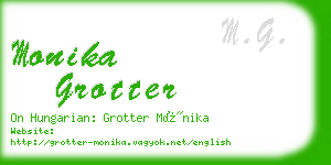 monika grotter business card